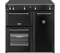 STOVES Richmond 90Ei Electric Induction Range Cooker - Black & Chrome
