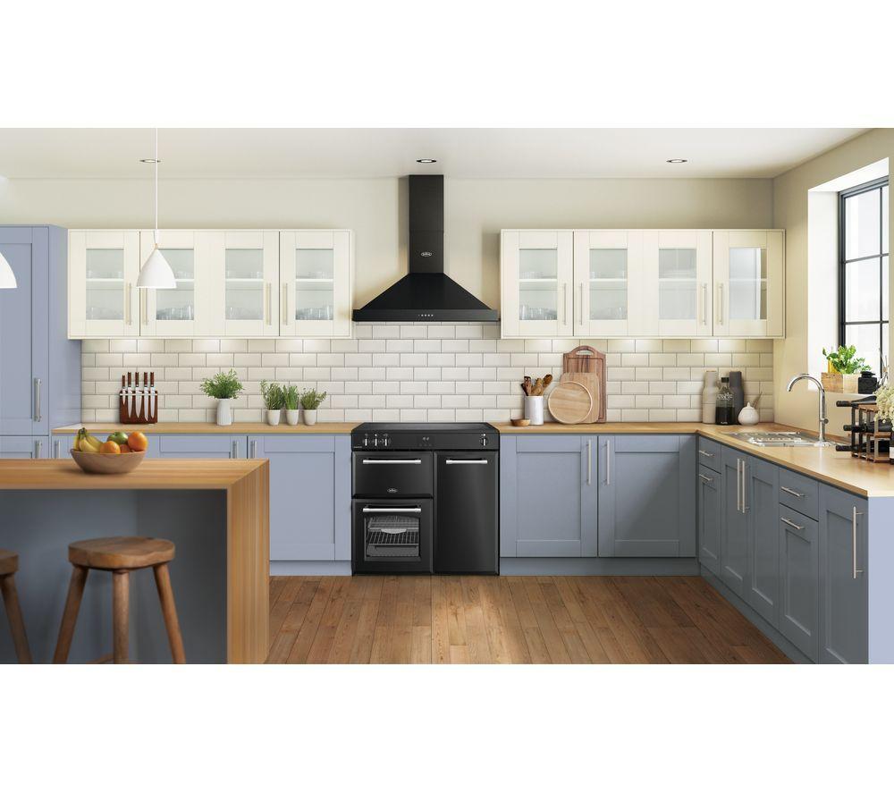 BELLING Farmhouse 90EI Electric Induction Range Cooker - Black