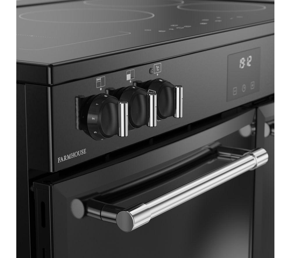 BELLING Farmhouse 90EI Electric Induction Range Cooker - Black
