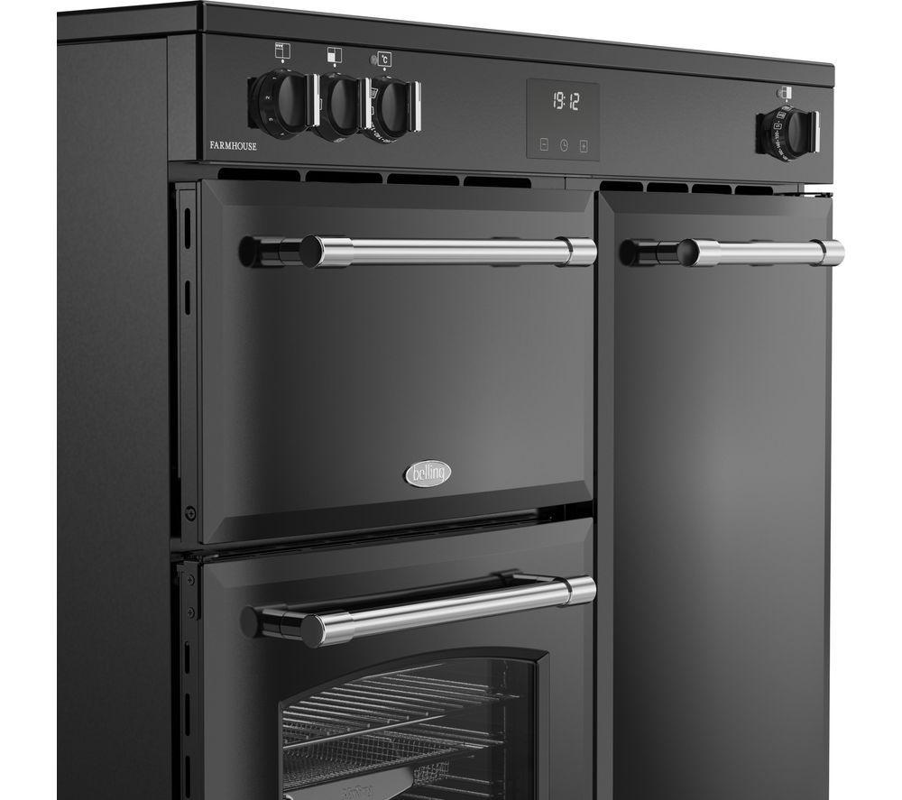 BELLING Farmhouse 90EI Electric Induction Range Cooker - Black