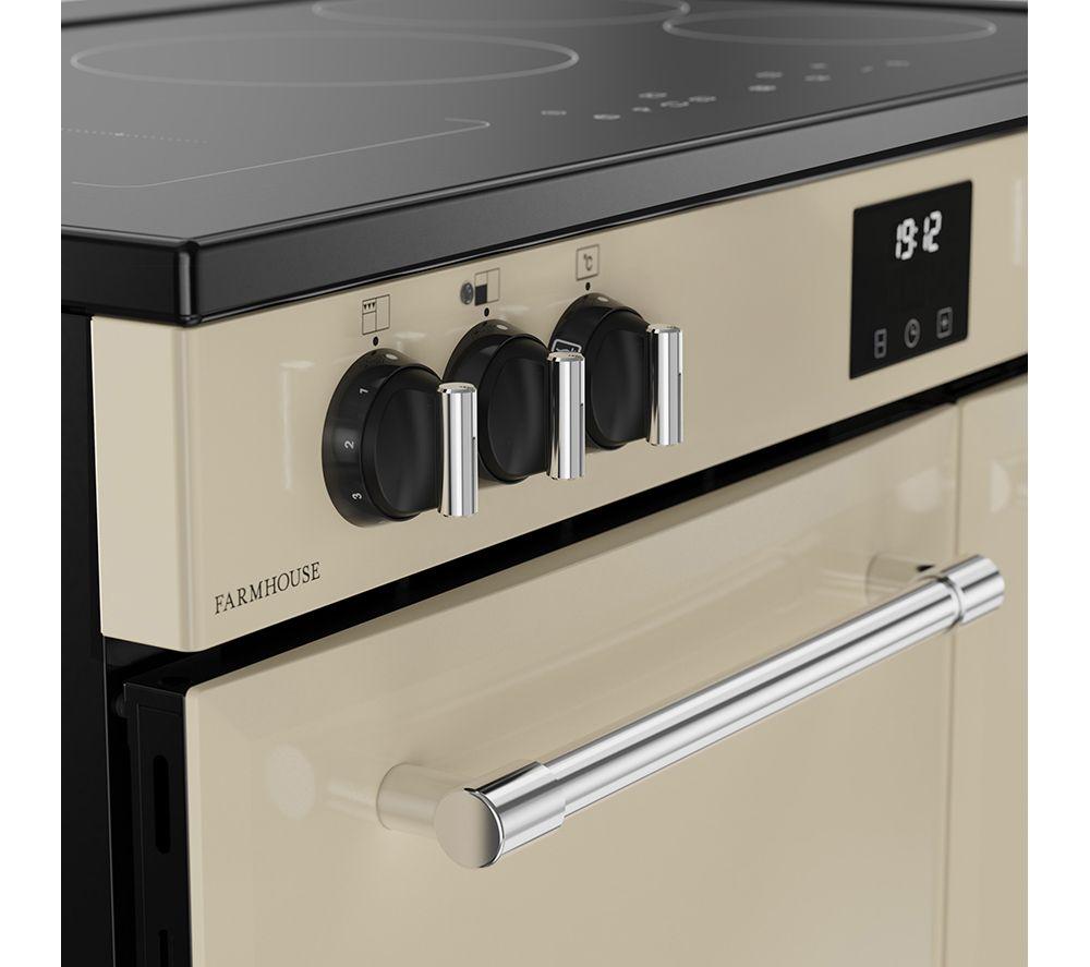 Cocina de Inducción Eléctrica BELLING Farmhouse 90EI - Crema y Cromo
