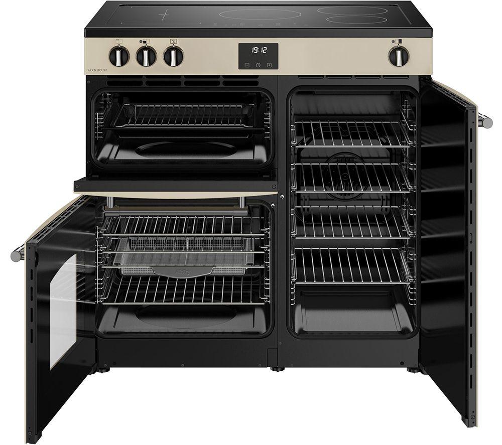 Cocina de Inducción Eléctrica BELLING Farmhouse 90EI - Crema y Cromo