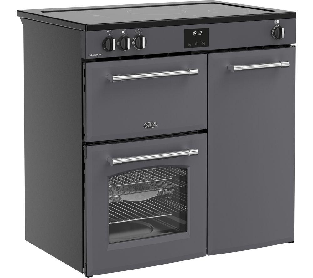 BELLING Farmhouse 90EI Elektro-Induktionsherd - Anthrazit
