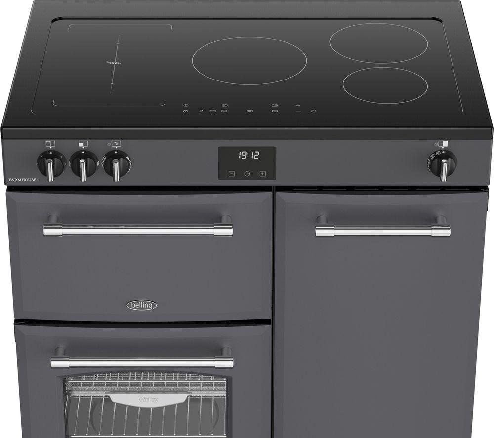 BELLING Farmhouse 90EI Elektro-Induktionsherd - Anthrazit