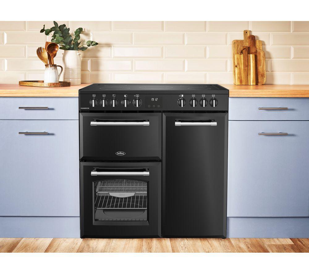 BELLING Farmhouse 90EI Elektro-Induktionsherd - Anthrazit