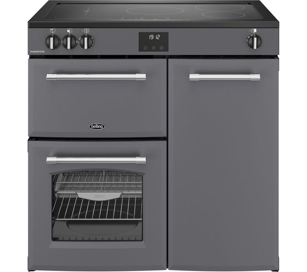 BELLING Farmhouse 90EI Electric Induction Range Cooker - Anthracite