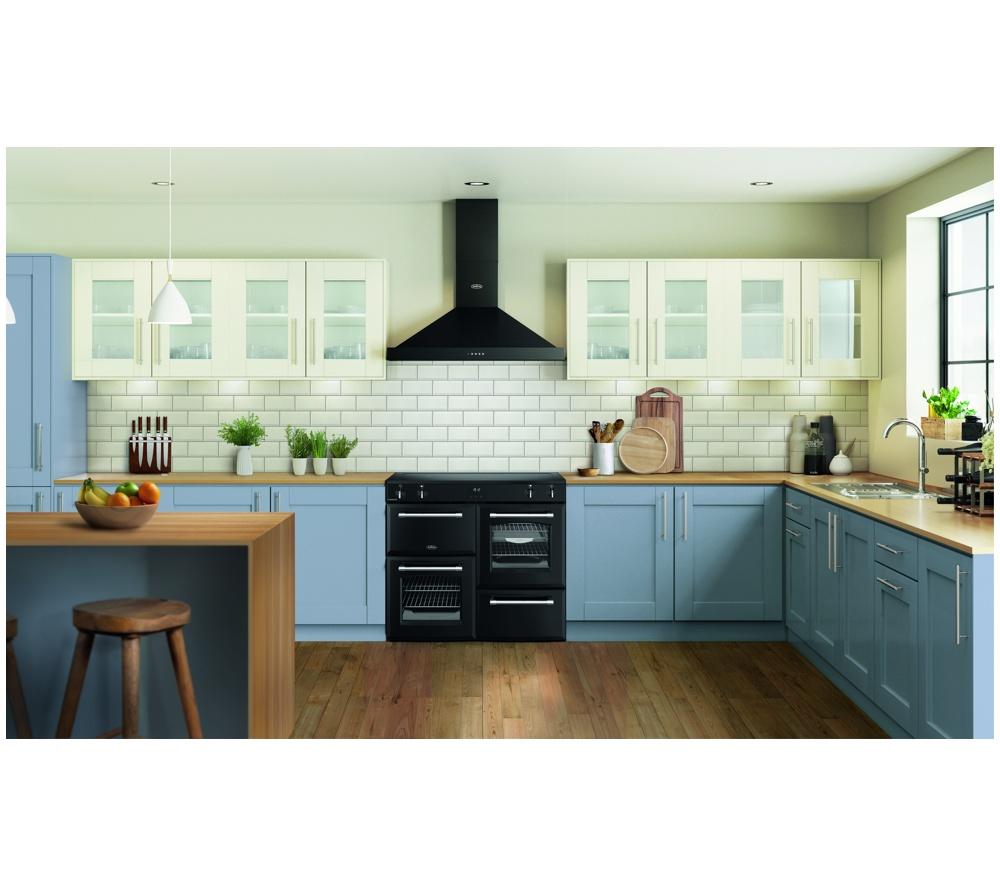 BELLING Farmhouse 100EI Electric Induction Range Cooker - Black