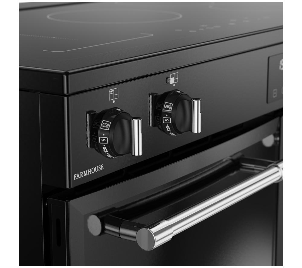 BELLING Farmhouse 100EI Electric Induction Range Cooker - Black