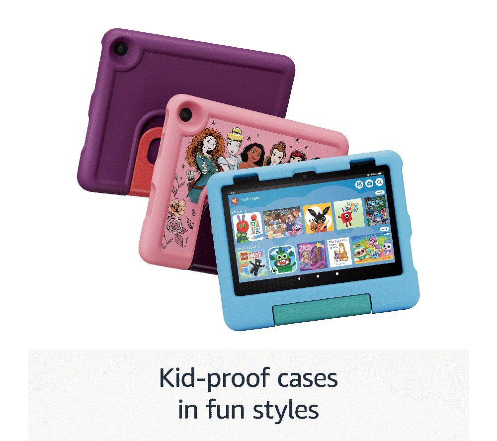 AMAZON Fire HD 8" Kids (ages 3-7) Tablet (2024) - 32 GB, Blue