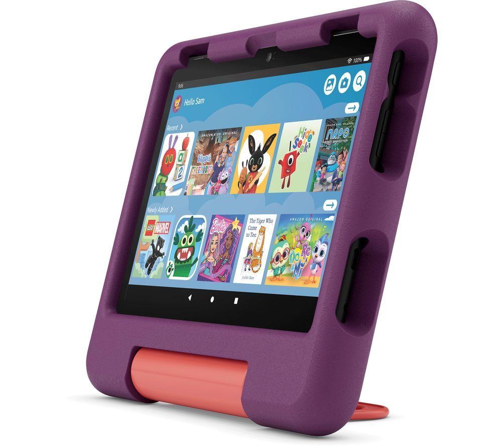 AMAZON Fire HD 8" Kids (ages 3-7) Tablet (2024) - 32 GB, Grape