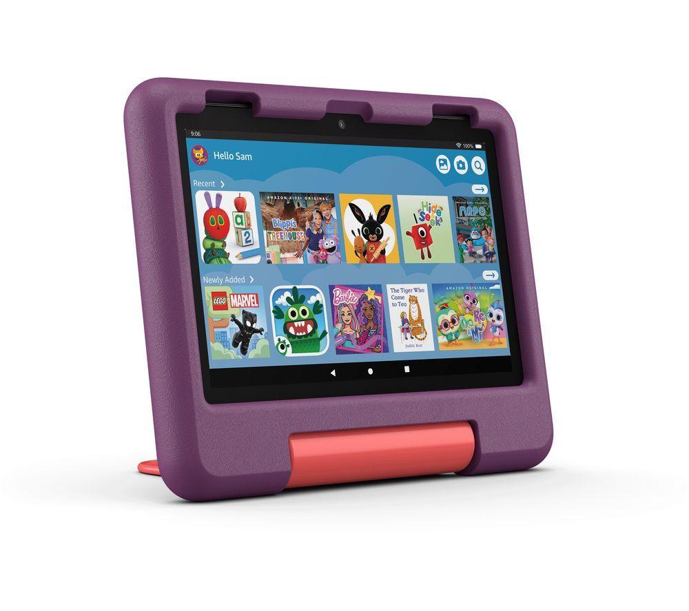 AMAZON Fire HD 8" Kids (ages 3-7) Tablet (2024) - 32 GB, Grape
