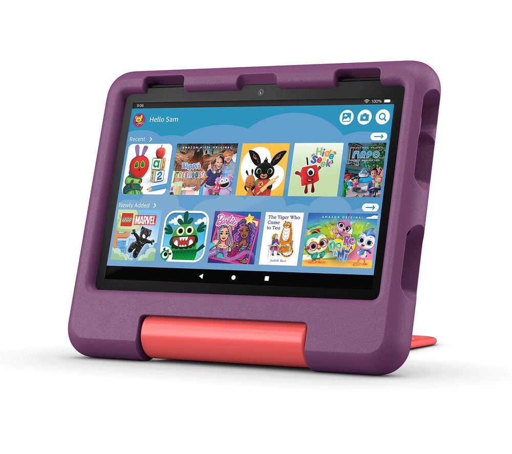 AMAZON Fire HD 8" Kids (ages 3-7) Tablet (2024) - 32 GB, Grape