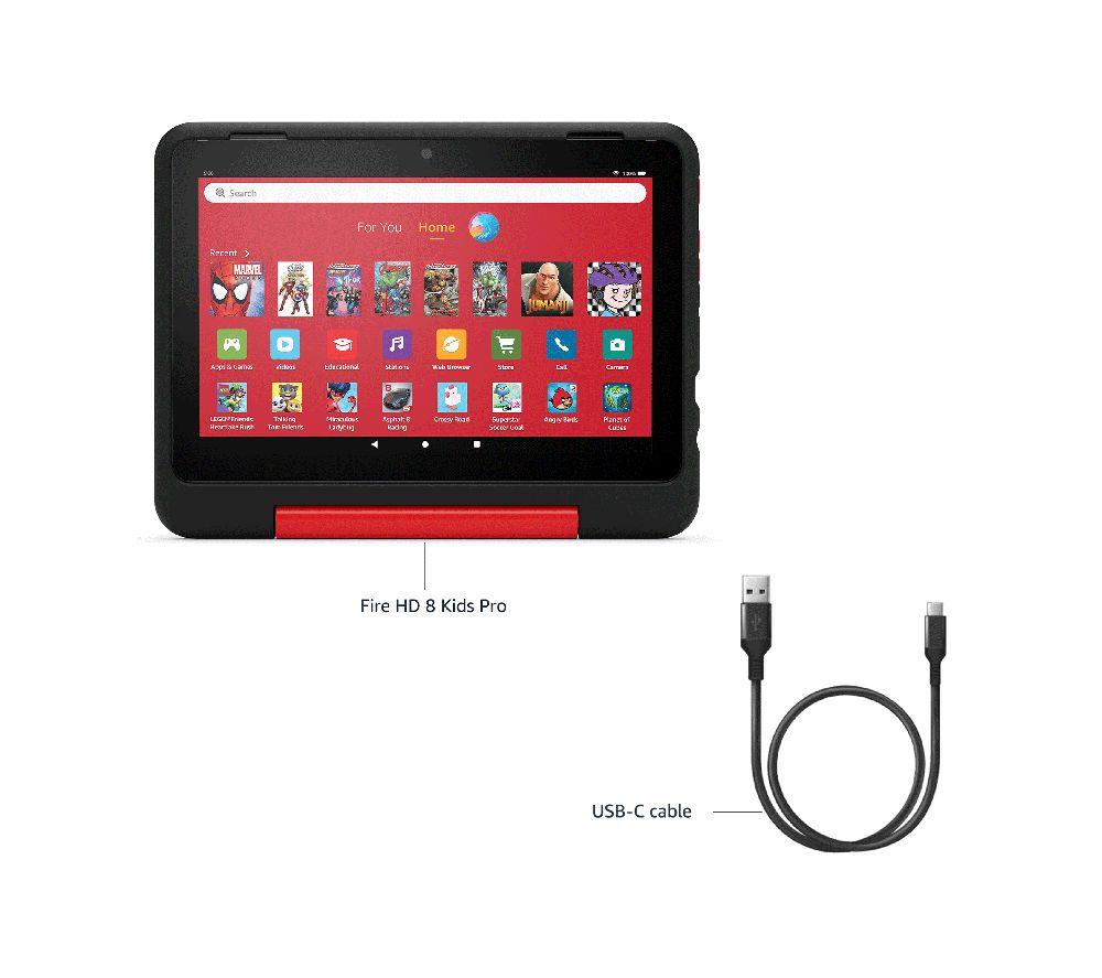 AMAZON Fire HD Pro 8" Kids (ages 6-12) Tablet (2024) - 32 GB, Jungle Cat