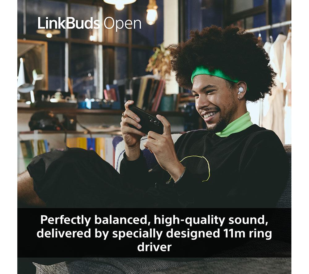 Auriculares inalámbricos Bluetooth abiertos Sony LinkBuds - Negros