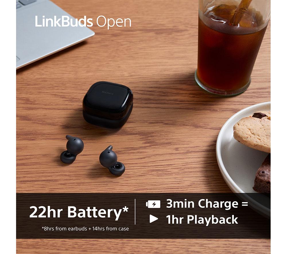 Auriculares inalámbricos Bluetooth abiertos Sony LinkBuds - Negros