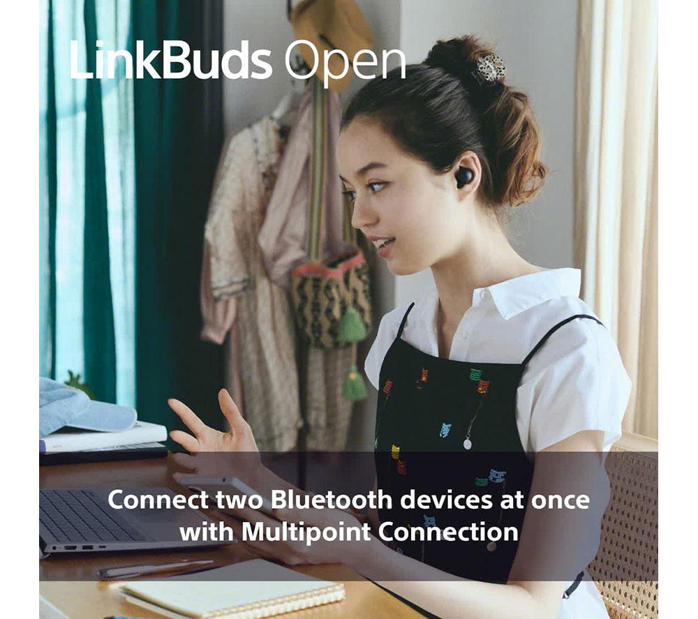 Auriculares inalámbricos Bluetooth abiertos Sony LinkBuds - Negros