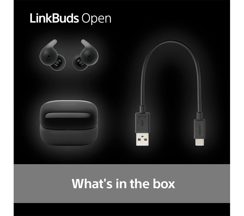 Auriculares inalámbricos Bluetooth abiertos Sony LinkBuds - Negros