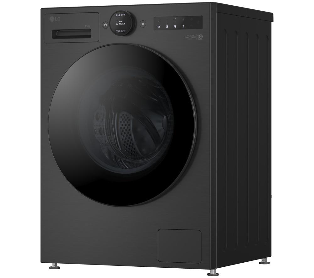 Lavadora LG Serie 7 AI Direct Drive F4X7011TBB con WiFi de 11 kg y 1400 rpm - Negro Mate