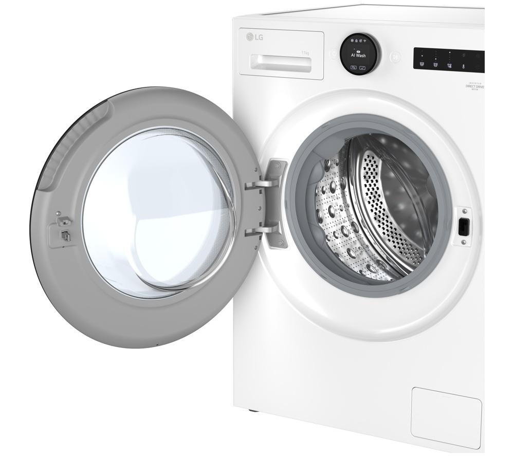Lavadora LG Serie 7 AI Direct Drive F4X7011TWB con WiFi, 11 kg, 1400 rpm - Blanca