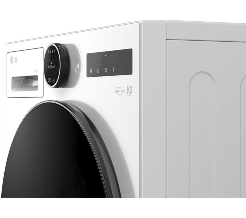 Lavadora LG Serie 7 AI Direct Drive F4X7011TWB con WiFi, 11 kg, 1400 rpm - Blanca