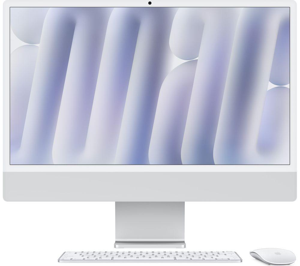 APPLE iMac 4.5K 24" (2024) - M4, 512 GB SSD, RAM 24 GB, Silver