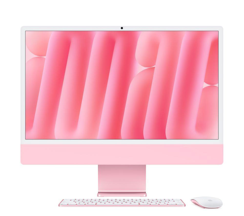 APPLE iMac 4.5K 24" (2024) - M4, 256 GB SSD, 8 CPU / 8 GPU, Pink