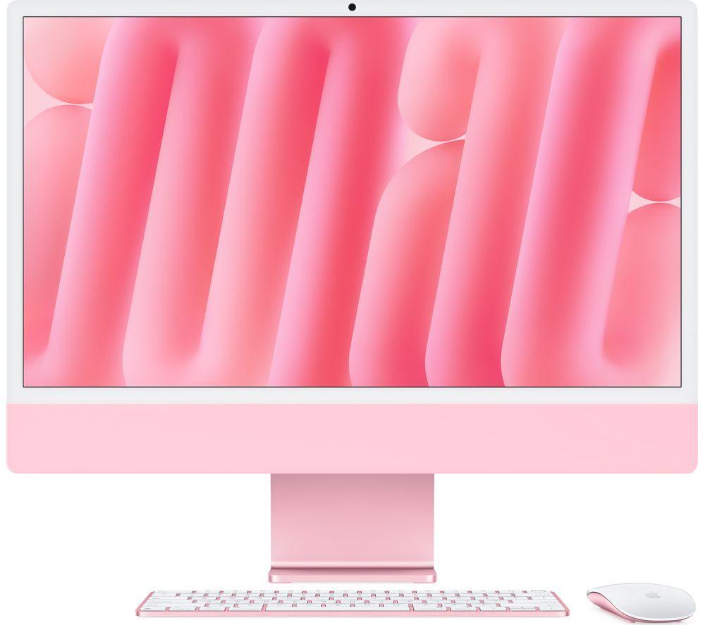 APPLE iMac 4.5K 24" (2024) - M4, 256 GB SSD, 10 CPU / 10 GPU, Pink