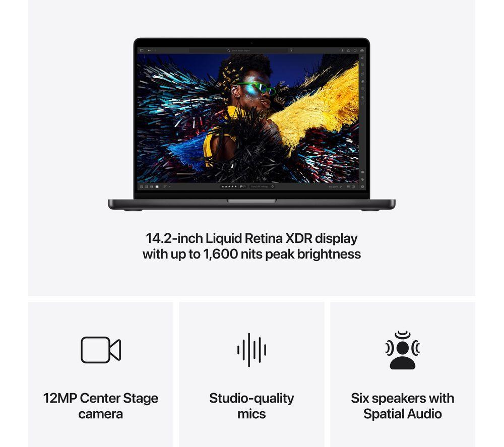 APPLE MacBook Pro 14" (2024) - M4 Pro, 1 TB SSD, Space Black