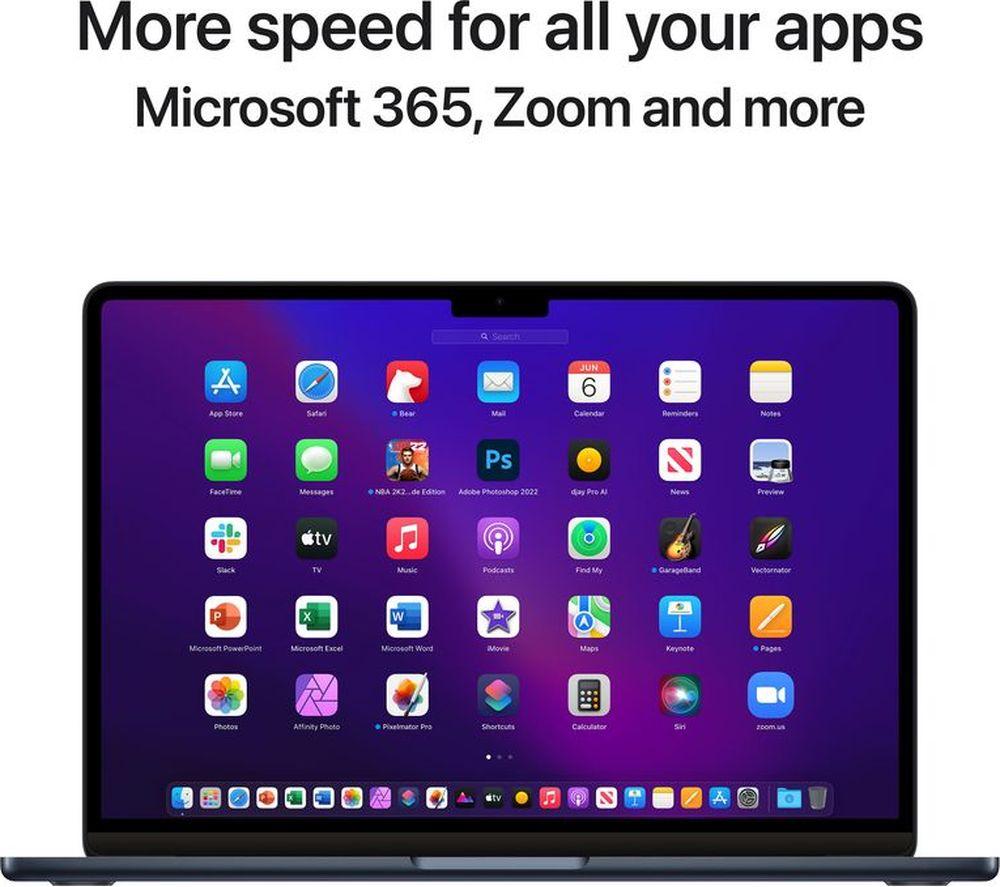 APPLE MacBook Air 13.6" (2022) - M2, 256 GB SSD, Midnight
