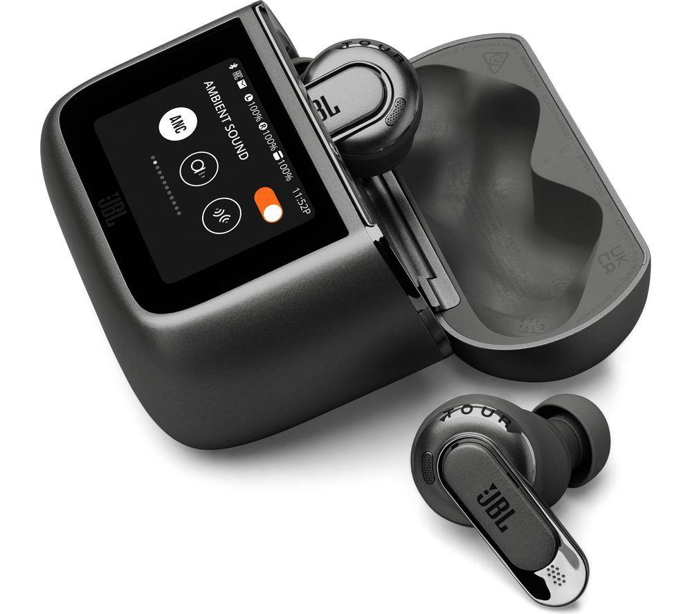 JBL Tour Pro 3 Wireless Bluetooth Noise-Cancelling Earbuds - Black