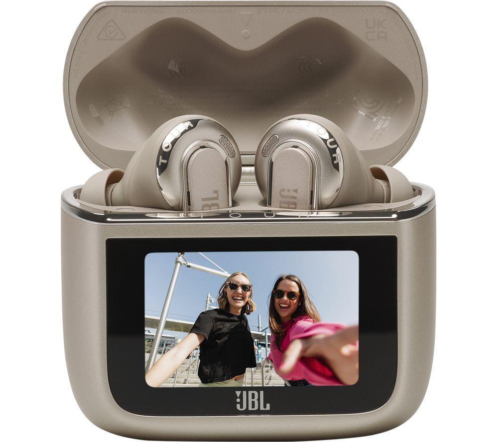 JBL Tour Pro 3 Wireless Bluetooth Noise-Cancelling Earbuds - Latte