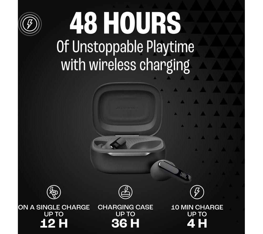 Auriculares inalámbricos con Bluetooth y cancelación de ruido JBL Live Beam 3 - Negro