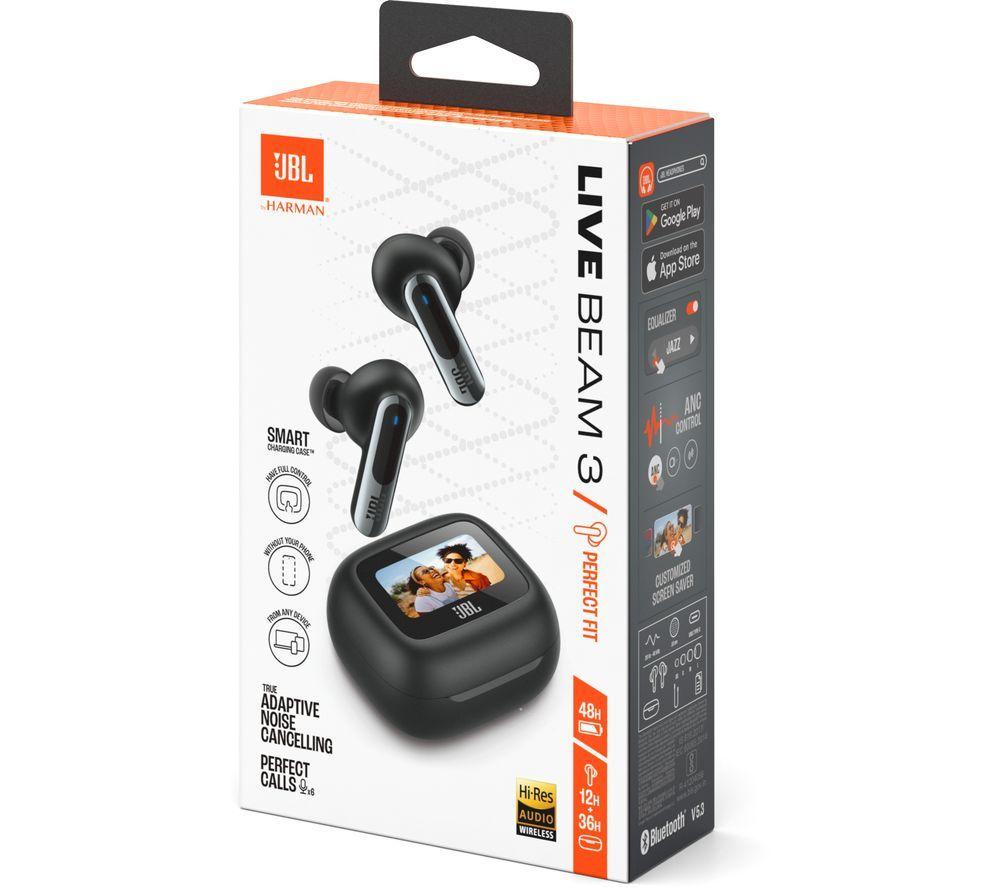 Auriculares inalámbricos con Bluetooth y cancelación de ruido JBL Live Beam 3 - Negro