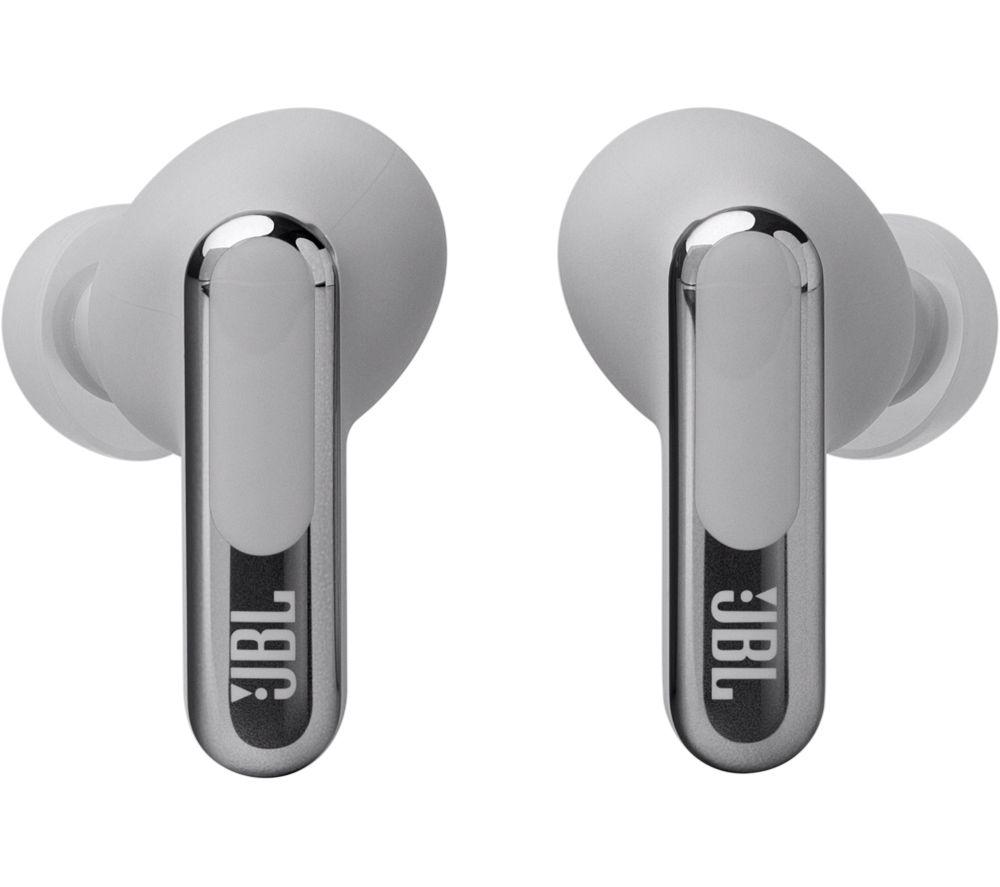 JBL Live Beam 3 Kabellose Bluetooth Noise-Cancelling-Ohrhörer – Silber
