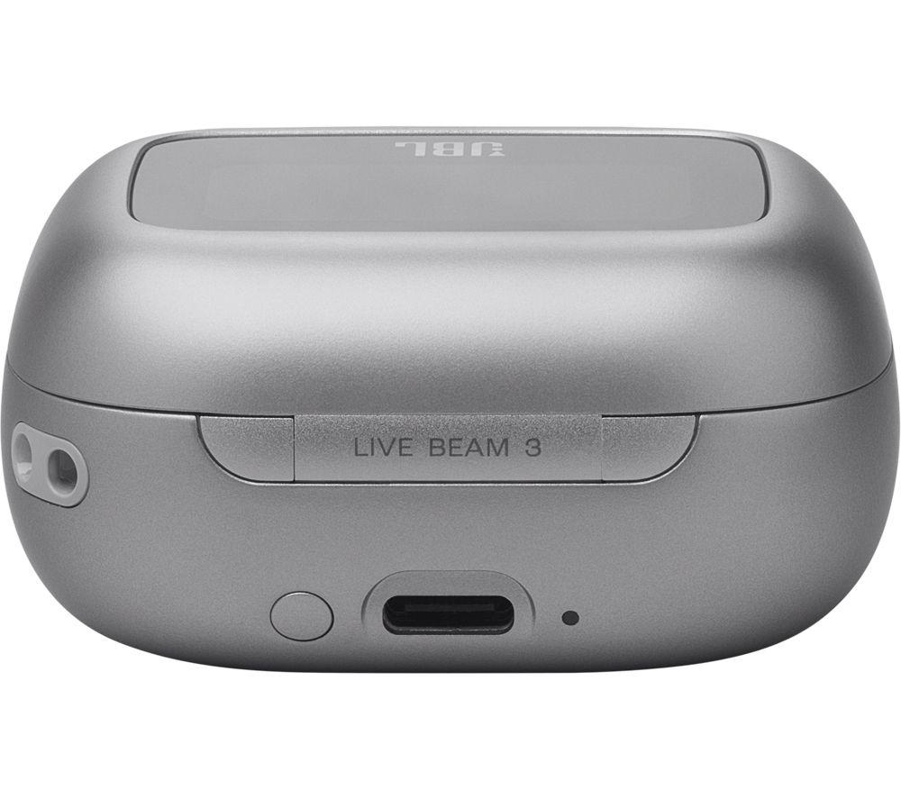 Audífonos inalámbricos con Bluetooth y cancelación de ruido JBL Live Beam 3 - Plateado