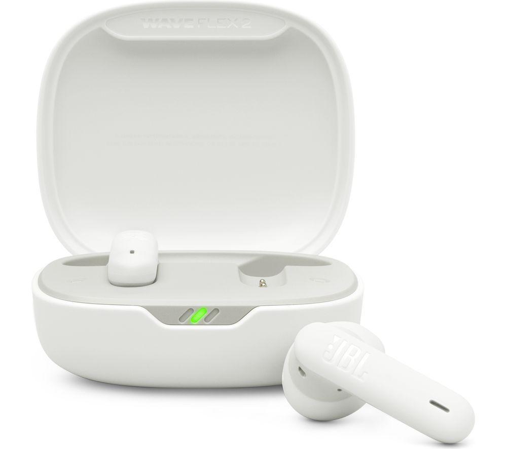 JBL Wave Flex 2 Wireless Bluetooth Earbuds - White