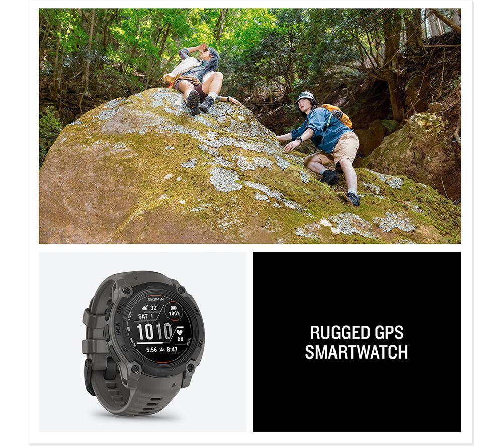 GARMIN Instinct E Smartwatch - 40 mm, Schwarz mit Graphit-Silikonarmband