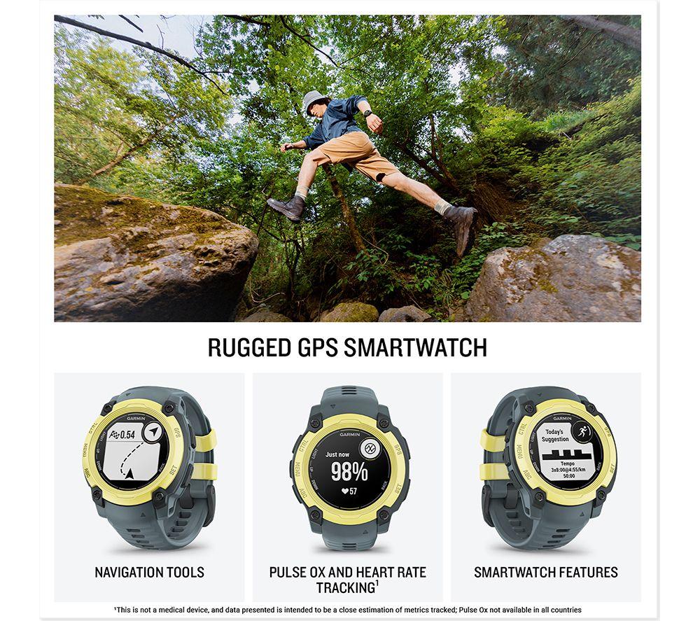 GARMIN Instinct E Smart Watch - 40 mm, Electric Lime with Twilight Silicone Band
