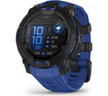 GARMIN Instinct 3 AMOLED Smart Watch - 45 mm, Black with Bolt Blue Silicone Band