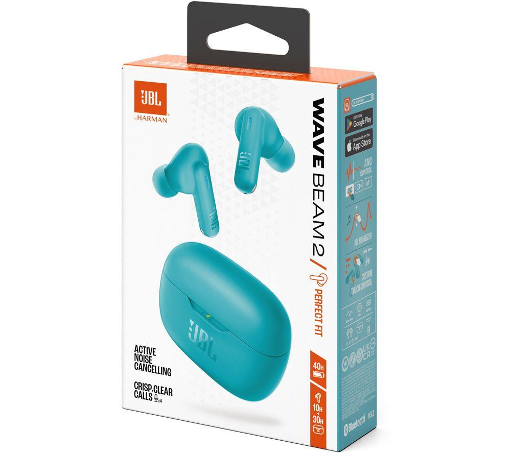 JBL Wave Beam 2 Wireless Bluetooth Earbuds - Blue