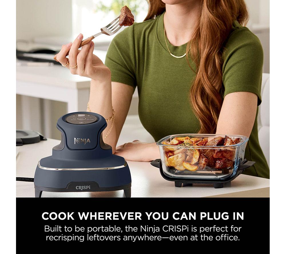 NINJA Crispi 4-in-1 Portable Glass Air Fryer - Cyberspace Blue