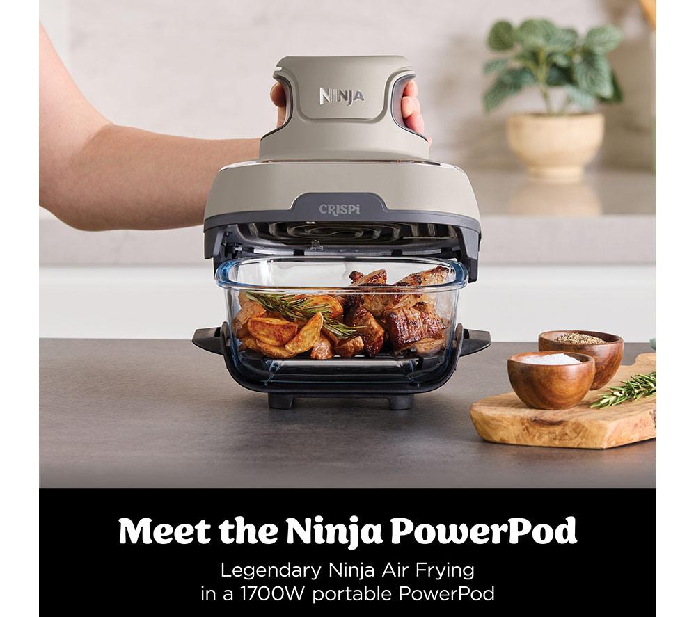 NINJA Crispi 4-in-1 Portable Glass Air Fryer - Stone