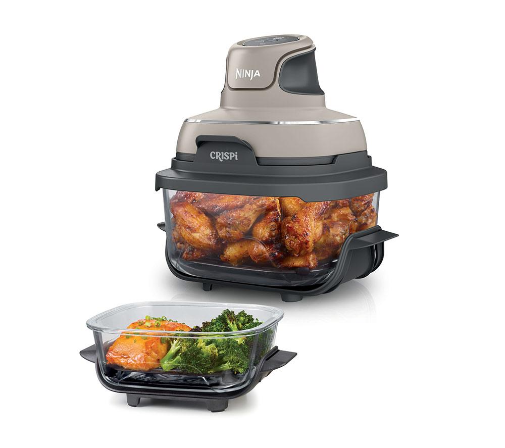 NINJA Crispi 4-in-1 Portable Glass Air Fryer - Stone