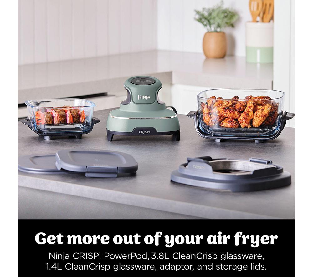 NINJA Crispi 4-in-1 Portable Glass Air Fryer - Sage Green