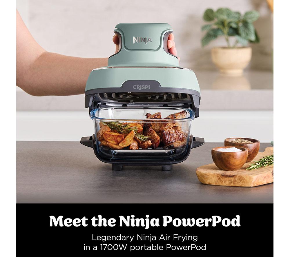 NINJA Crispi 4-in-1 Portable Glass Air Fryer - Sage Green
