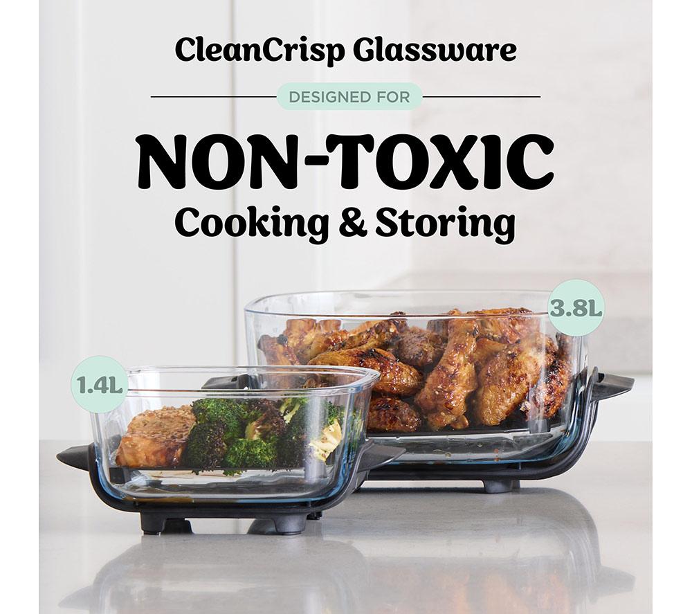 NINJA Crispi 4-in-1 Portable Glass Air Fryer - Sage Green