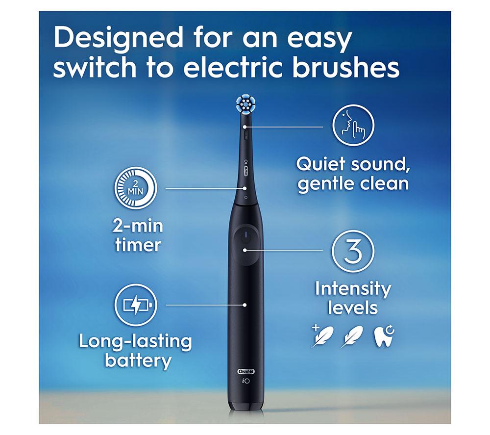 ORAL-B iO2 Electric Toothbrush & Travel Case - Night Black