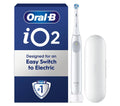 ORAL-B iO2 Electric Toothbrush & Travel Case - Simple White