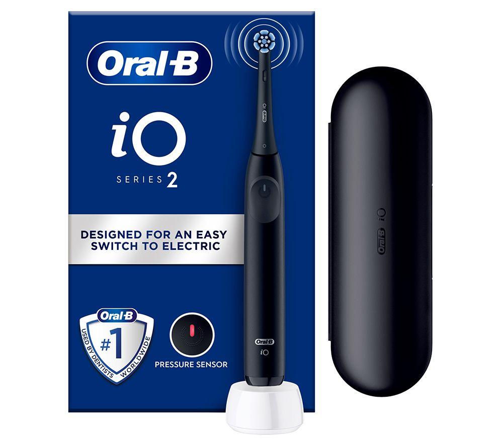 ORAL-B iO2 Elektrische Zahnbürste & Reiseetui – Nachtschwarz