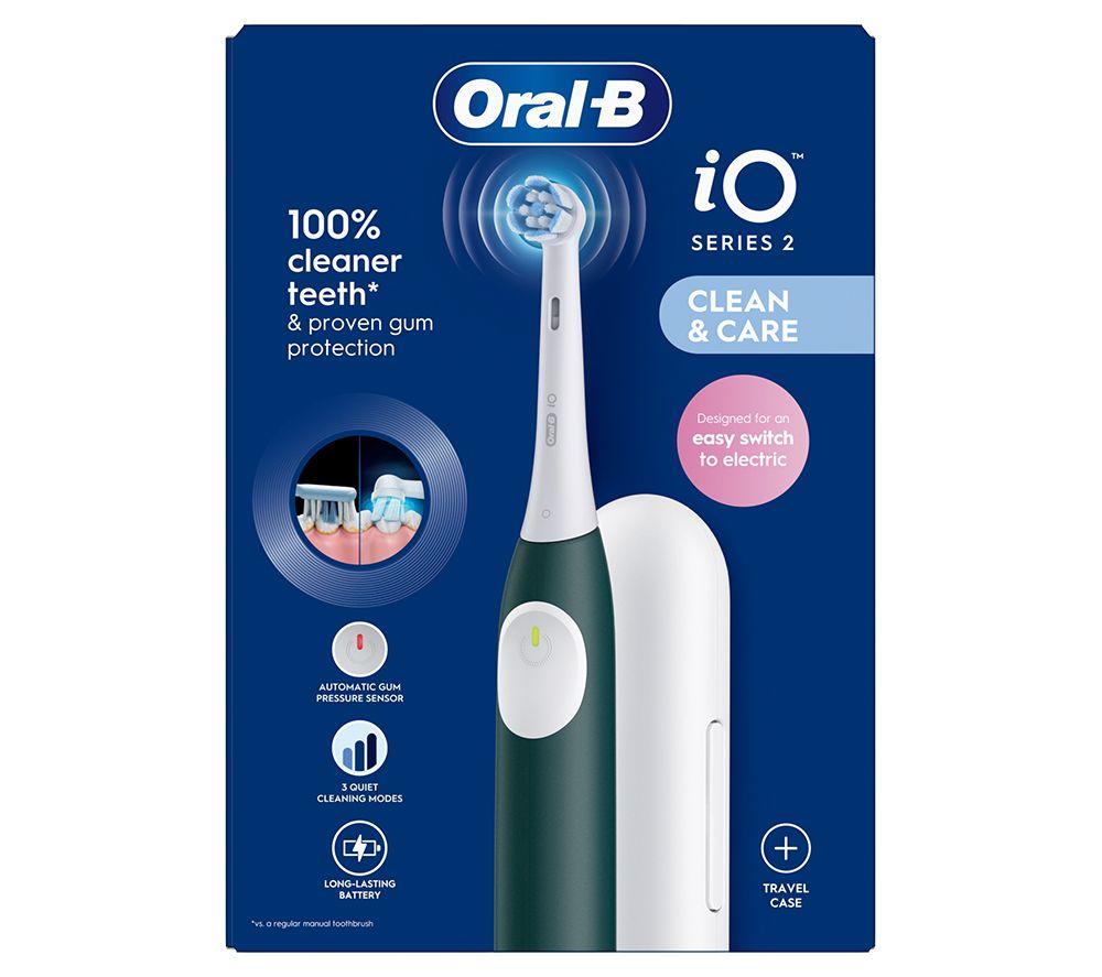 ORAL-B iO 2 Electric Toothbrush & Travel Case - Green